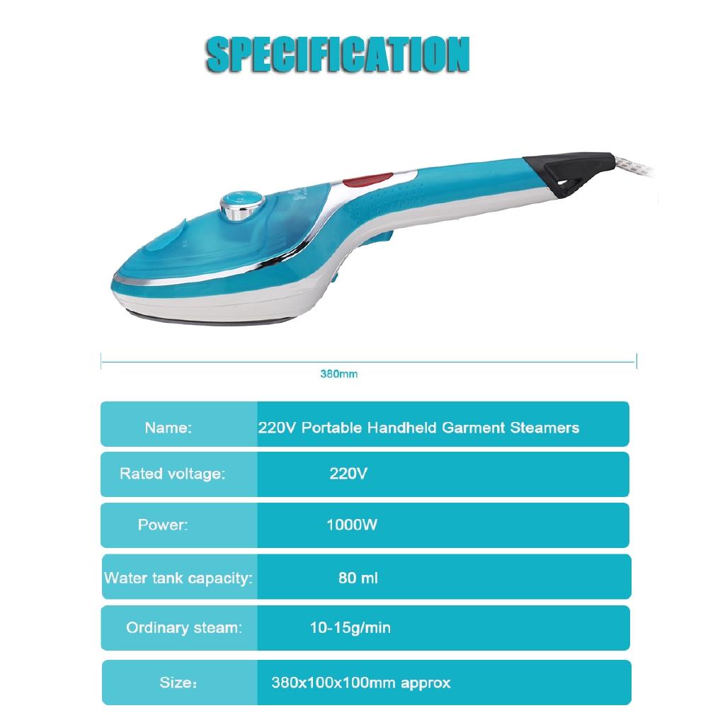 1000W 220V Handheld Portable Garment Steamers Mini Household Appliances Electric Steam Irons Brushes For Steamer Iron