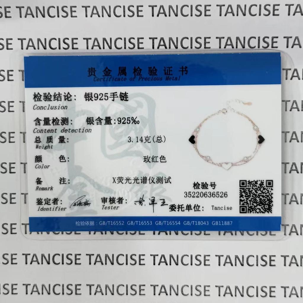 Tancise 925 Sterling Silver Zircon Bratara Bijuterii Geometric Beads Lant Link Bratari Moda Cadou de nunta pentru femei prietene