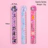 15cm Transparent Cartoon Ruler with Wavy Edge - Cute Plastic Drawing Scale for Students