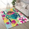 Multiple sizes Colorful Floral Beetle Rug Pattern Carpet for Living Room Bedroom Sofa Home Decor Non-slip Floor Mat Luxury Gift