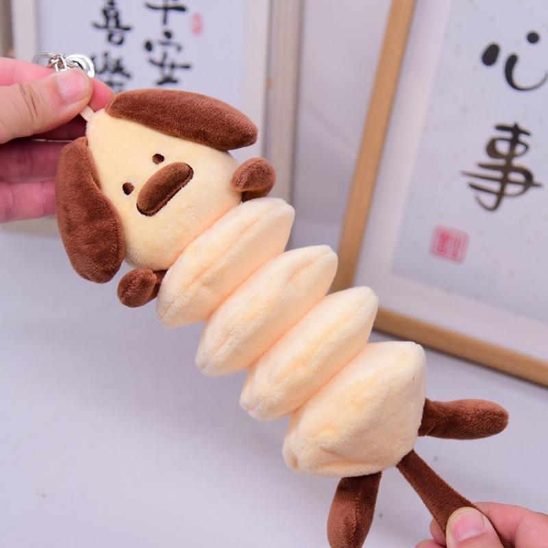 Cute Lobster Puppy Black Cat Plush Keychain Cute Bag Pendant Creatuve Fluffty Animals Keyring Kawaii Stuffed Doll Keychain