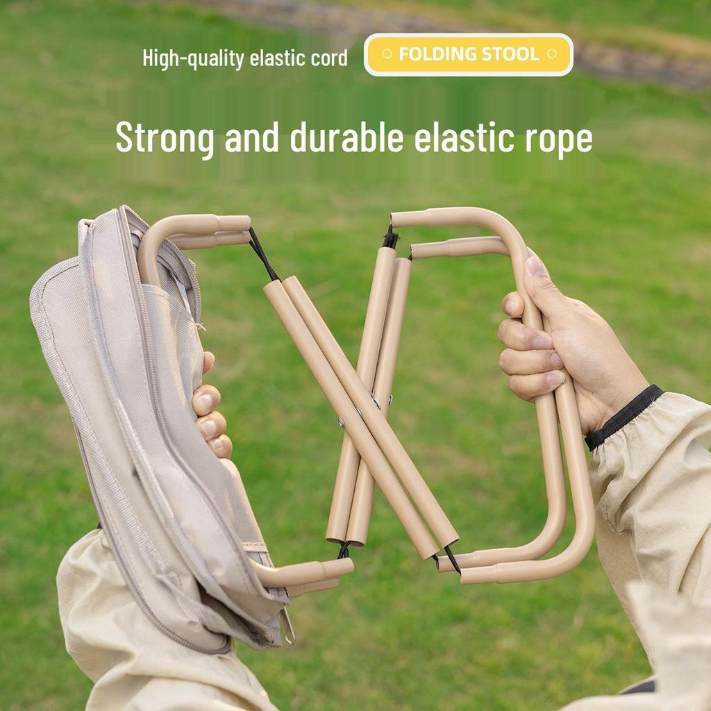 Compact Folding Portable Camping Stool with Pencil Case