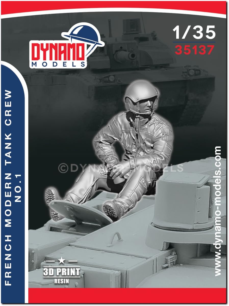 

Dynamo Models 1/35 Modern French Tank Crew 1 3D Printed Resin Kit DYN35137 (Person)