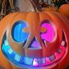 Indoor Party Props LED Halloween Pumpkin Light, Light Up Jack O Lantern Decor, Color Retro Ornaments Gradient Glowing Lamp for Yard Porch Window