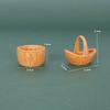 3Pcs/Set Dollhouse Simulation Vegetable Handheld Basket Model Mini Vegetables Decoration For 1/12 Dolls House Kitchen Play Toys