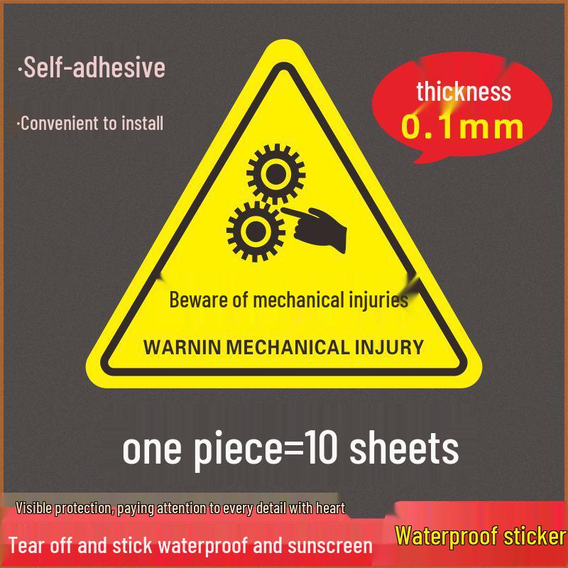 Electric Shock Warning Sticker - Caution Symbol for Distribution Box