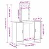 Makeup Table with Storage Brown 102 x 33 x 135 cm Engineered Wood