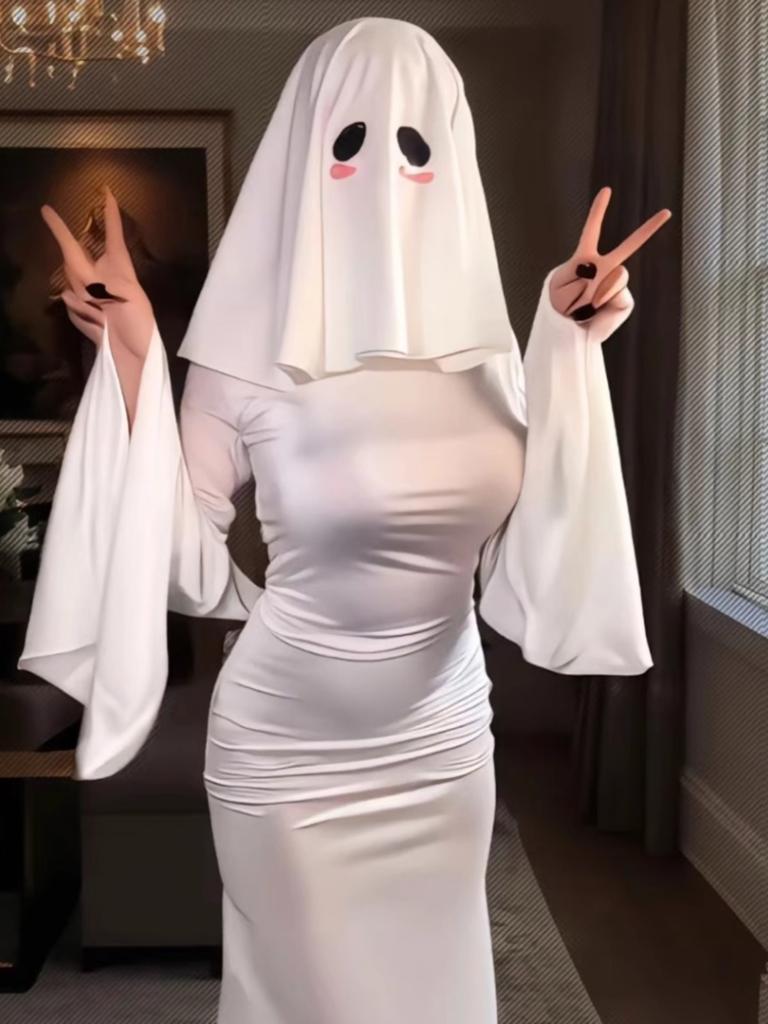 Ghost Girl Cosplay Costume Set Loween Sexy Transformation Ghost Princ Women's Tight Skirt Suit Two-Way Wear In Sto