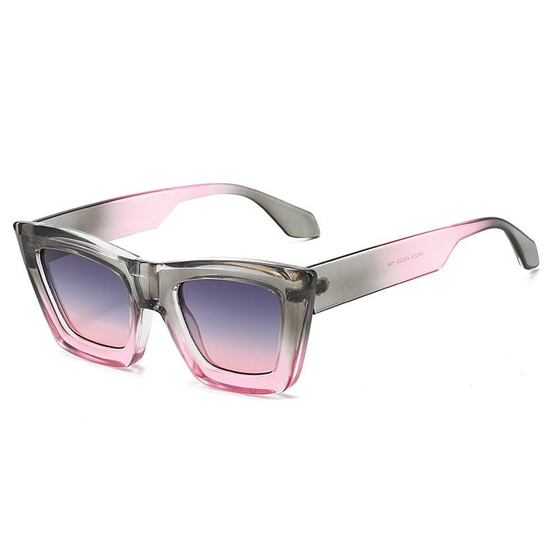 New Fashion Gradient Cat Eye Sunglasses Women Vintage Square Shades Brand Designer  Luxury Sun Glasses Uv400 Eyewear