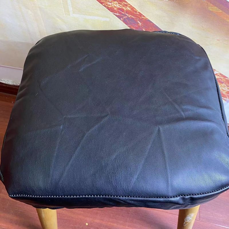 

Детский сад Маленький квадратный табурет Подушка Ткань Искусственная кожа Квадратный чехол для табурета Бытовая квадратная подушка Резинка Чехол для квадратного табурета Black 35x35cm