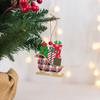 Wooden Christmas Pendant Sleigh Christmas Tree Hanging Ornament DIY   Christmas Decoration
