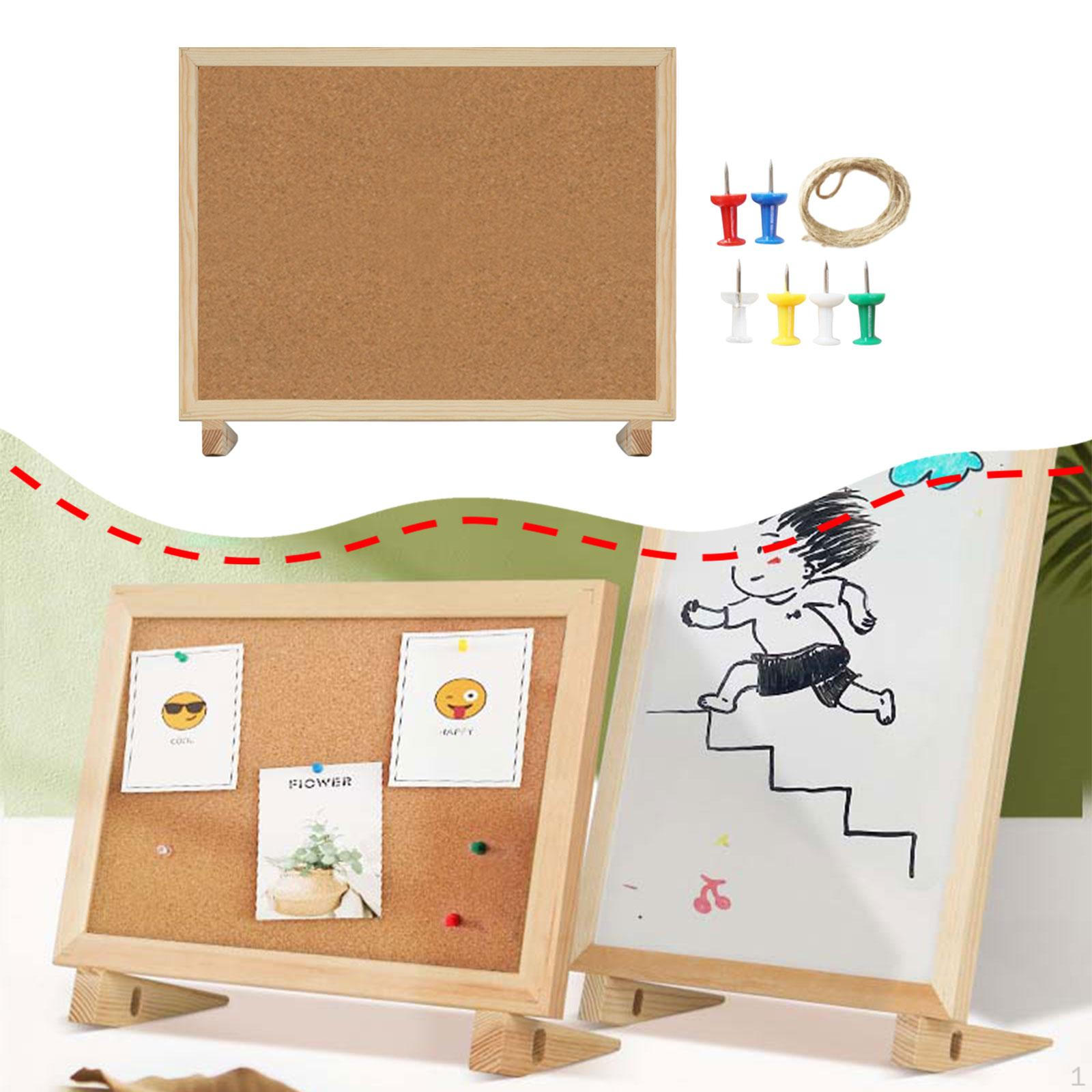 

Cork Board Bulletin Cute Picture Display Decorative Hanging Pin Message Boards for Home 40cmx30cm