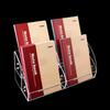 Acrylic Book Display Stand For A5 Ledger Display Rack Ladder Supermarket Stationery Store Book Notebook Display Magazine Holder