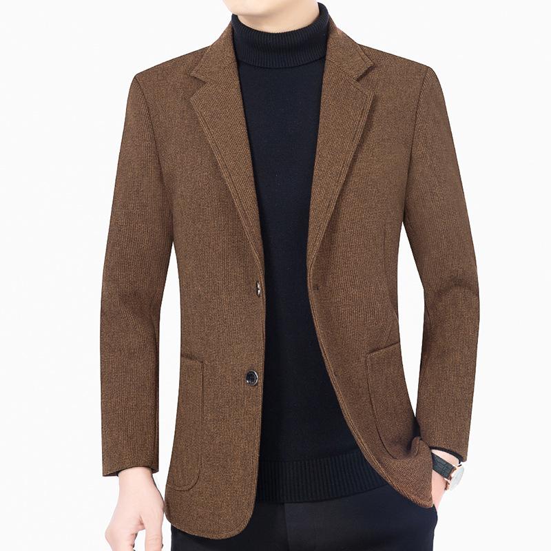 Mężczyźni Jesień Formalne Ubrania Marynarki Płaszcze Kaszmir Biznesowe Casualowe Marynarki Kurtki Męskie Slim Fit Marynarki Męska Odzież 4XL
