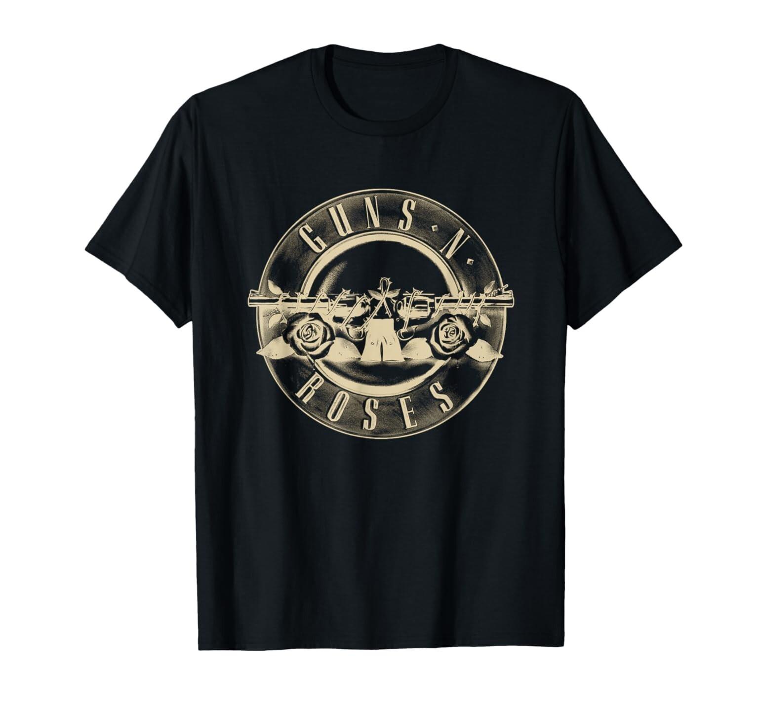 Guns N  Roses Official Reverse Logo T-Shirt Mens Womens Tees Top S