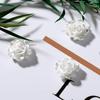 50Pcs/Set Nail Ornament Flower Shape Long Lasting 3D Effect Resin Camellia Aurora White