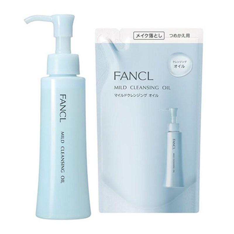 FANCL Mild Cleansing Oil 120ml 1 pcs + Refill 115ml, 1 set