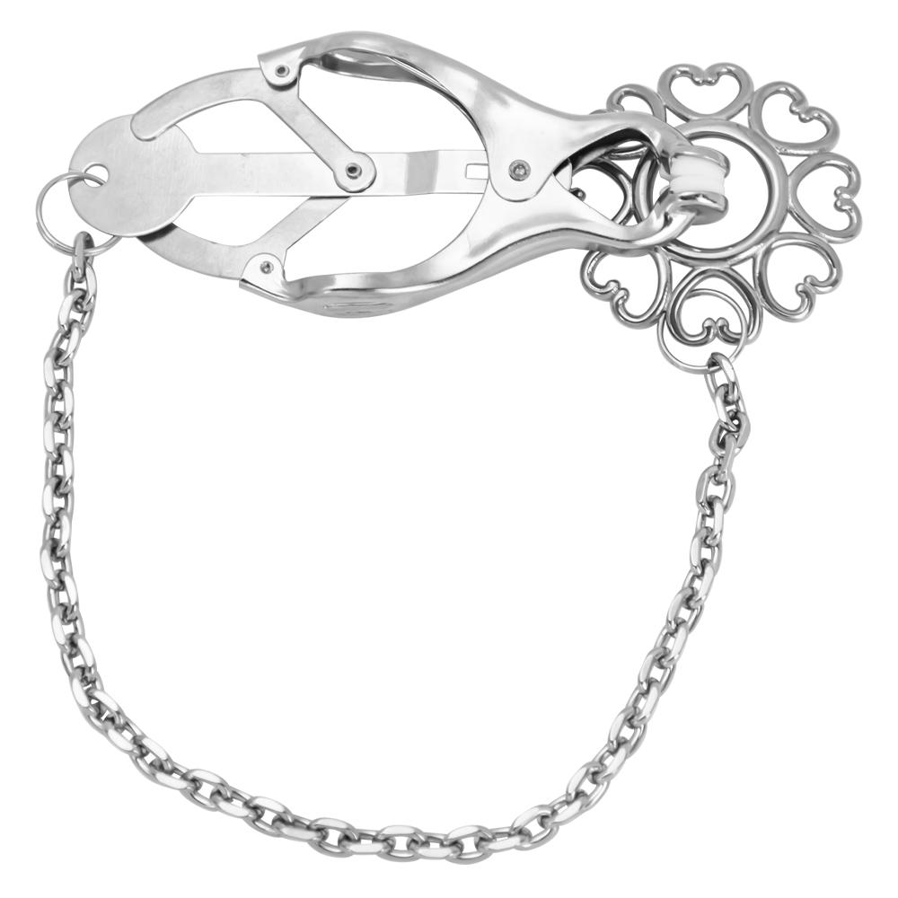 NEW Device Bondage Gear Hard Clover Nipple Clamps Clips Games Sex Toys Adult Products for Women Metal Nipple Clamps Steel Breast
