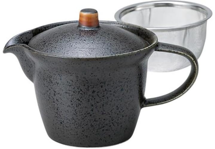 

Black Crystal Pot x x 11cm Pot Setomonohonpo Easy-to-Wash [16 10.7 300cc]