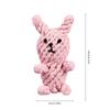 Animal Cotton Rope Knot Dog Toy Hand‑woven Molar Teeth Cleaning Bite‑resistant Chew Toy for Small Medium Dogs
