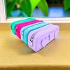 Silicone Pencil Case: Easy-Clean Cosmetic & Stationery Storage Bag, Large Capacity for Outdoor Travel.
