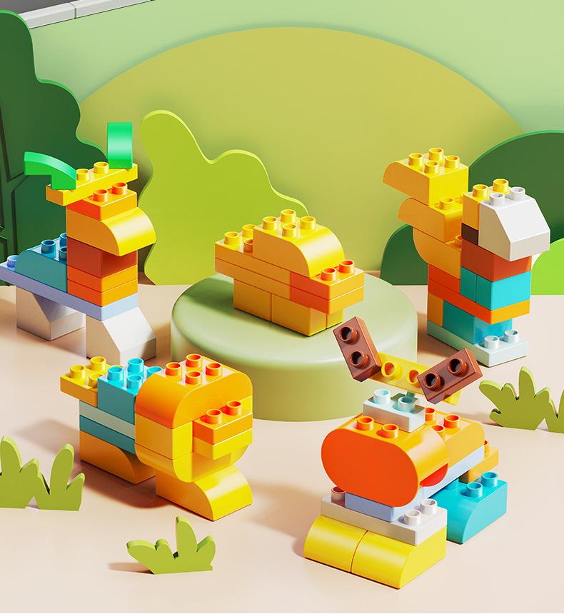 Universal Large Particle Creative Building Blocks for Toddlers Aged 3-6 - Educational Toy & Teaching Aid Gift