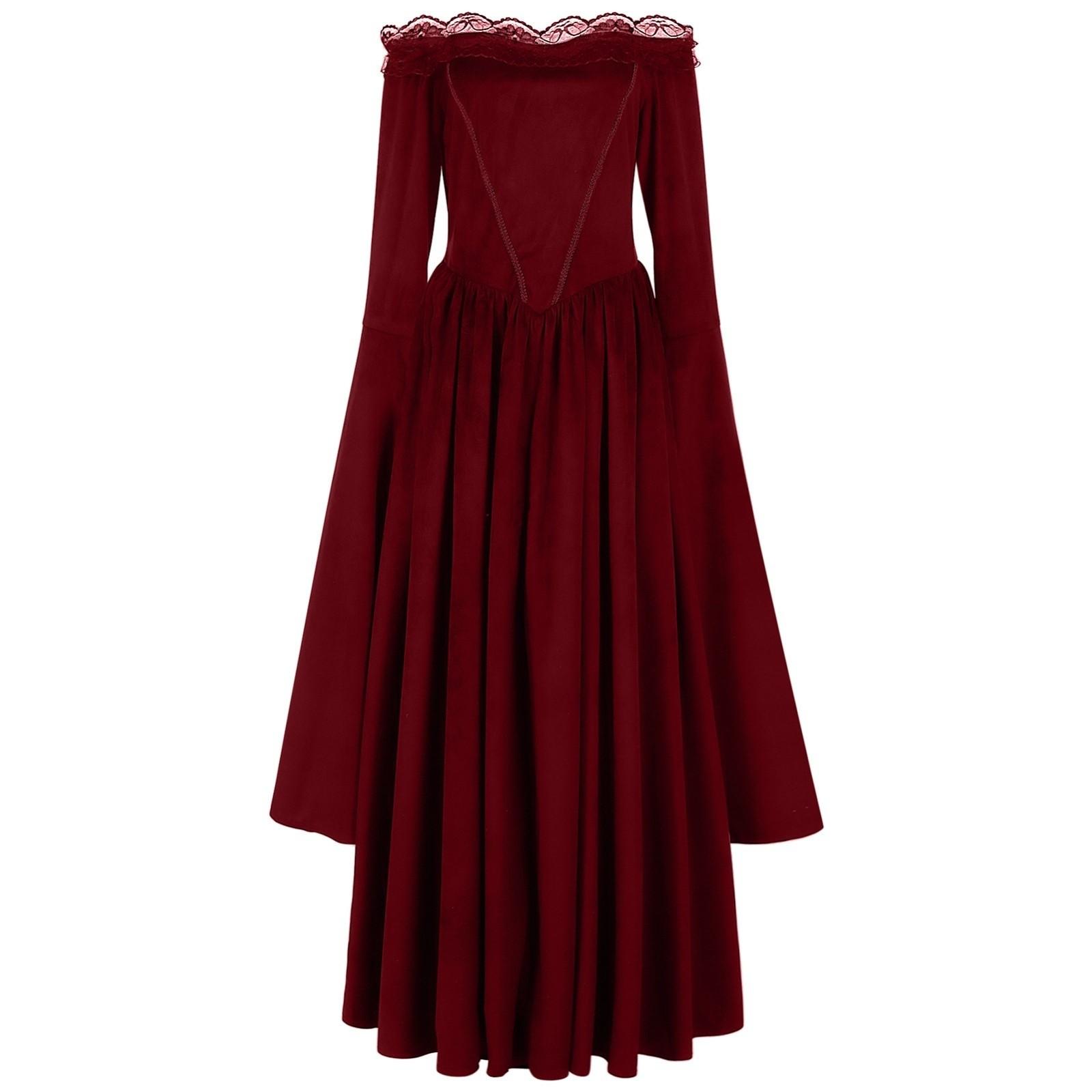 

Жіночі придворні ретро танцювальні костюми для виступів, жіночі вечірні сукні, сукні, костюми для виступів XL червоний