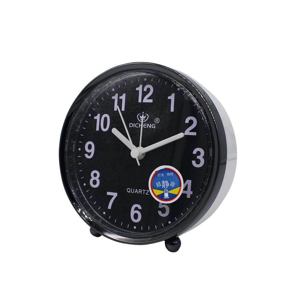 Simple Children's Alarm Clock Silent Clock with Drip Free Night Light Student Alarm Clock High Quality Round Clock