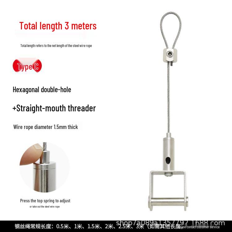 Stainless Steel Safety Cable for Hanging and Securing Signs or Lighting