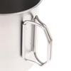 Titanium Steel Coffee Mug Cup With Foldable Handle Outdoor Camping Water Mug Tableware For Hot And Cold Beverages
