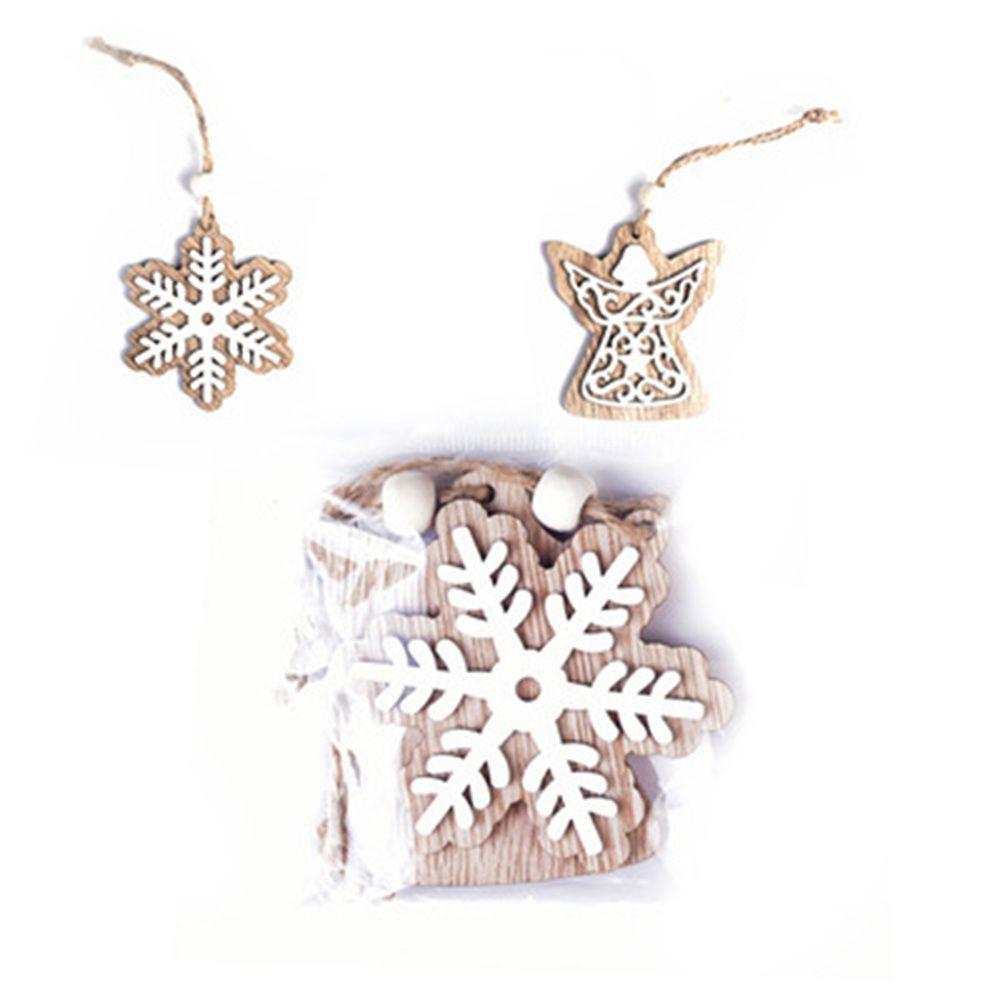 New Year Angel Love Kids Gifts Christmas Decoration Wooden Hanging Pendants Christmas Tree Ornament