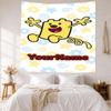 Wow Wow Wubbzy Individuell mit Ihrem Namen Wanddekoration Wandteppich Kunst Für Haustier-Gedenken Geburtstag Hochzeitsfeier Kulisse Familiengeschenk