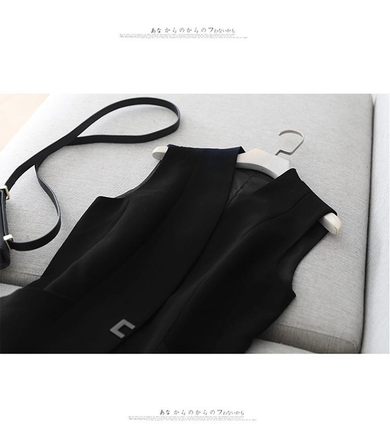 2025 Early Spring & Autumn Women's Mid-Length Suit Vest Jacket with Excellent Tailoring