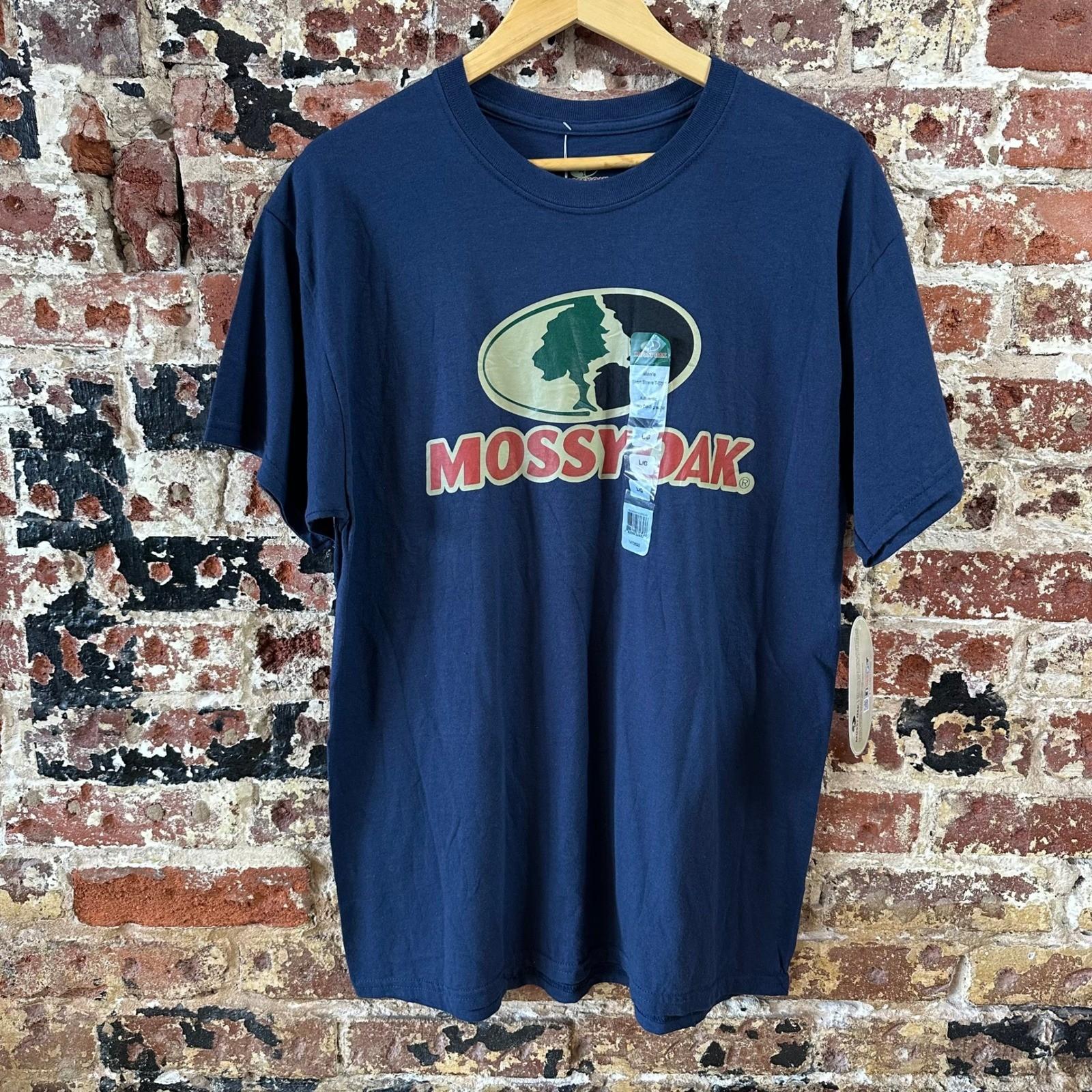 Mossy Oak Short Sleeve Logo Mens Large Blue NEW Unisex T-Shirt XXXL