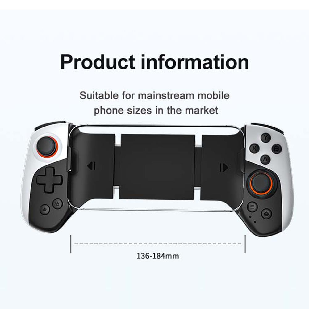 2 in 1 Wireless Mobile Gaming Controller Bluetooth-Compatible5.3 Macro Function Cell Phone Gamepad For iPhone/Android/Switch/PC