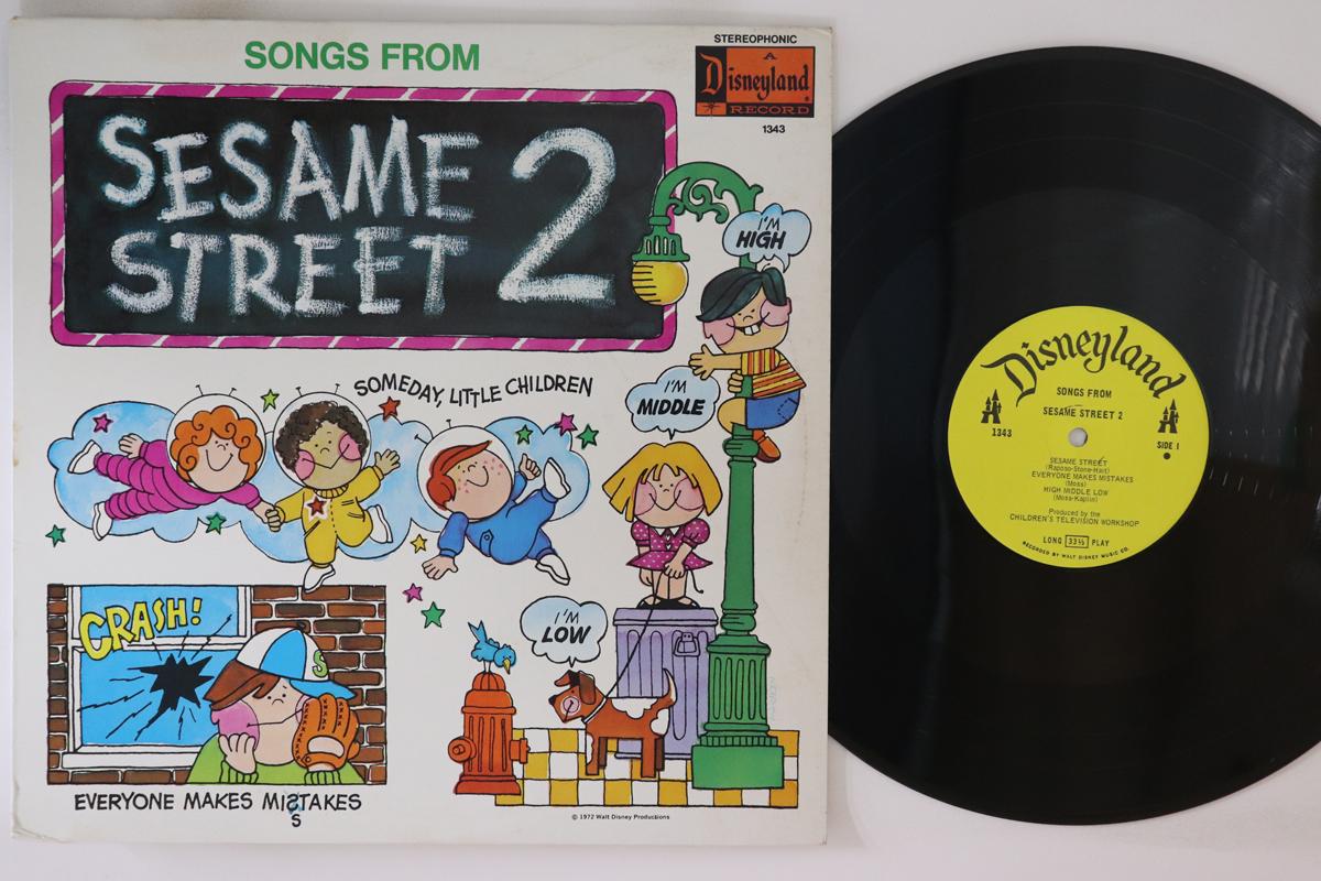 

LP Record CHILDRENS TELEVISION WORKSHOP Songs From Sesame Street 2 1343 DISNEYLAND 1972 Canada Childrens Used