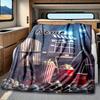 Popcorn And Movies Blanket Personalized Name Soft Comfortable Stylish Blanket Car Blanket Perfect For Travel Camping Outdoor Home Suitable For All