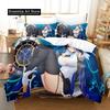 Oro Kronii Set Biancheria da Letto Singolo Piazza e Mezza Matrimoniale King Size Set Letto Adulto Bambino Camera da Letto Set Copripiumino Anime parure de lit Letto