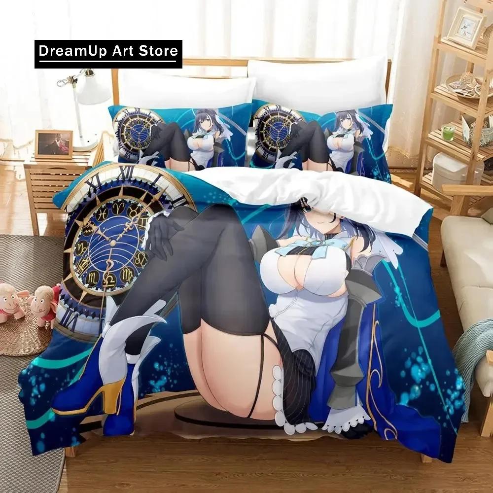 Oro Kronii Set Biancheria da Letto Singolo Piazza e Mezza Matrimoniale King Size Set Letto Adulto Bambino Camera da Letto Set Copripiumino Anime parure de lit Letto