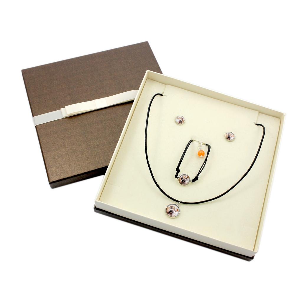 Shar Pei – A set of jewelry in a box, necklace | Art-Dog