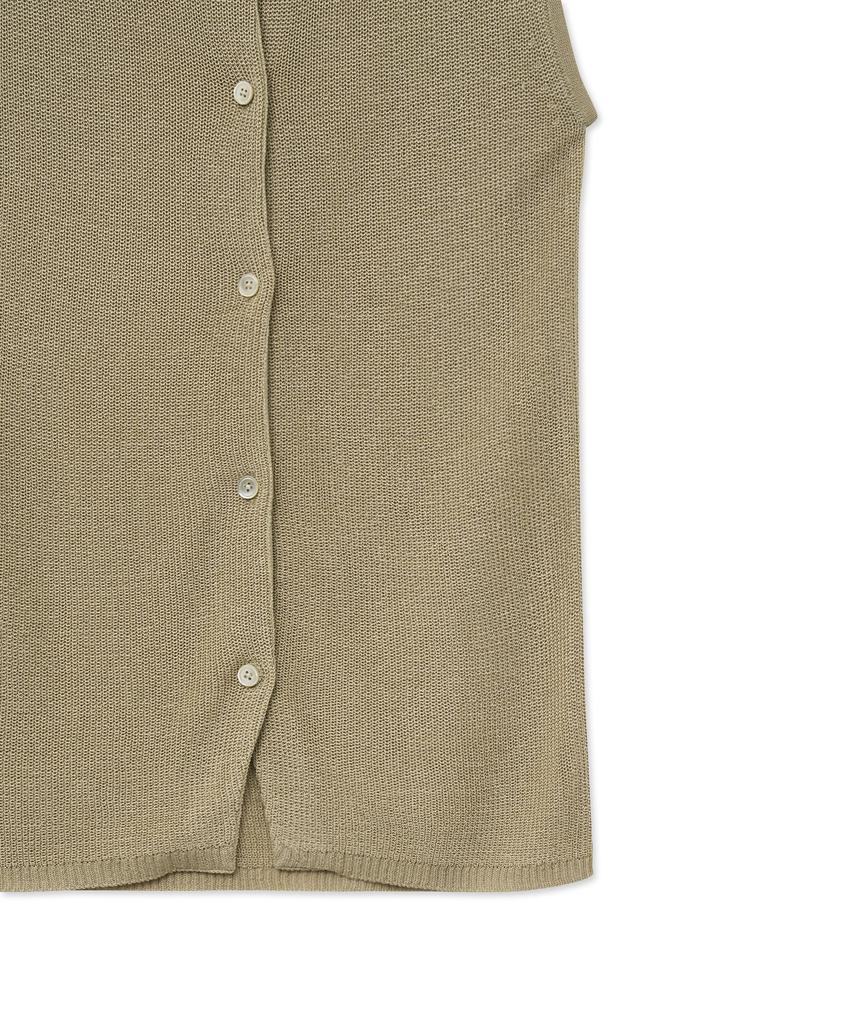 THE SATURDAY EVENING POST High Gauge Knit Vest_Beige