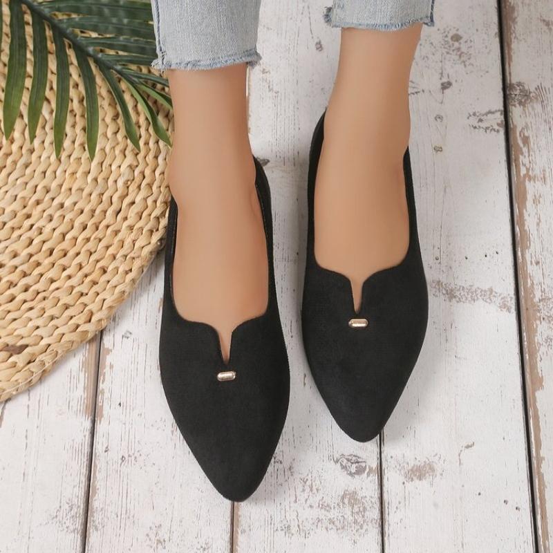 

Fashion Slip on Loafers Breathable Stretch Ballet Shallow Flats Women Soft Bottom Pointed Toe: Wear-resisting 36