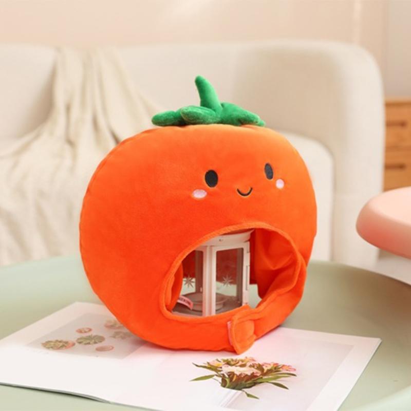 Children Headpiece With Cute Persimmon Design Fade Resistant Fabric Head Cover For Photo Props Holiday Celebrations