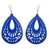 Bohemian Beach Wooden Long Earrings