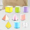 9 Pieces Folding Geometric Shapes Back To School Supplies Geometry View Thru Solids for