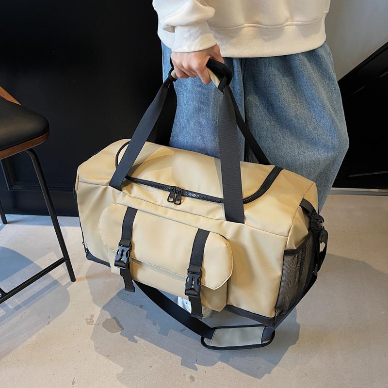 Velkokapacitní sportovní fitness taška, cestovní taška na zavazadla, suchá a mokrá samostatná crossbody taška, oddělené tašky na boty