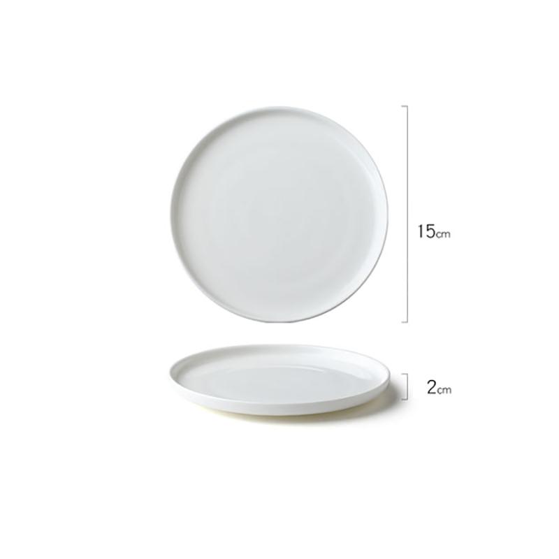 

Specialty Ceramic Dinner Plates Creative Pasta Steak Sushi Plate Restaurant Simple Round Solid Color Tableware Snack Dessert Pan
