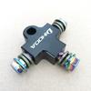 Tubo Flessibile Olio Freno Idraulico per Moto Raccordo a T Connettore a T Adattatore a 3 Vie per Sistema Frenante Dirt Pit Bike ATV