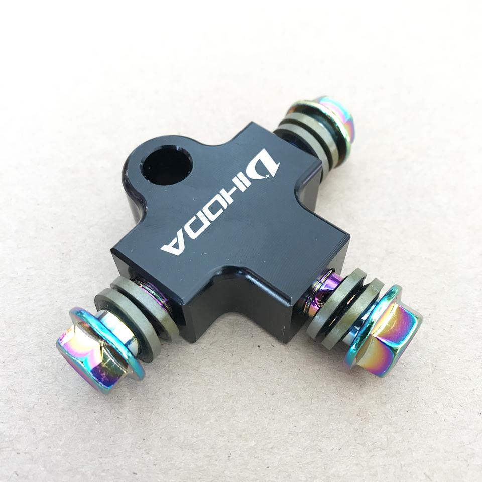 Tubo Flessibile Olio Freno Idraulico per Moto Raccordo a T Connettore a T Adattatore a 3 Vie per Sistema Frenante Dirt Pit Bike ATV
