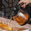 2000ml Heat-Resistant Glass Teapot & Water Pitcher with Infuser